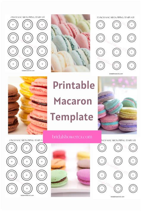 Macaron Printable Template